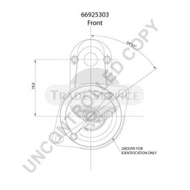 66925303 Prestolite starter motor