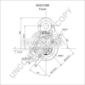 66925388 Prestolite starter motor