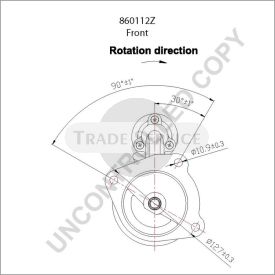 860112Z Prestolite starter motor