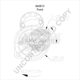 860872 Prestolite starter motor