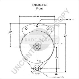 8AR2073FAS Prestolite alternator