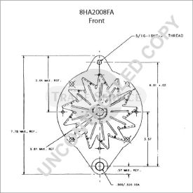8HA2008FA Prestolite alternator