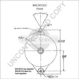 8HC2015LS Prestolite alternator
