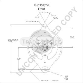 8HC3017GS Prestolite alternator