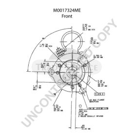 M0017324ME Prestolite starter motor