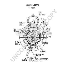 M0017511ME Prestolite starter motor
