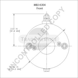 MBJ-6304 Prestolite starter motor