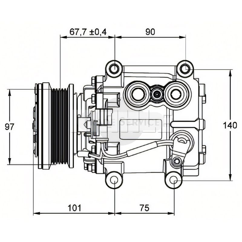ACP-1099-000P MAHLE AC compressor