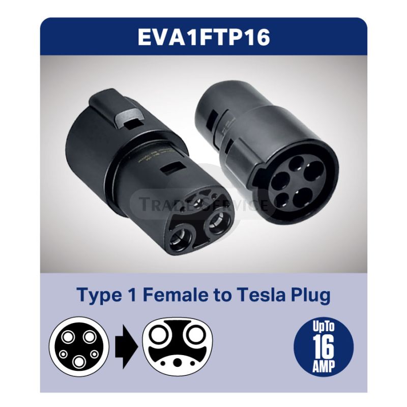 Type 1 Female To Tesla Plug cable adaptor