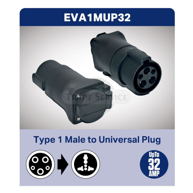 Type 1 Male To Universal Plug cable adaptor