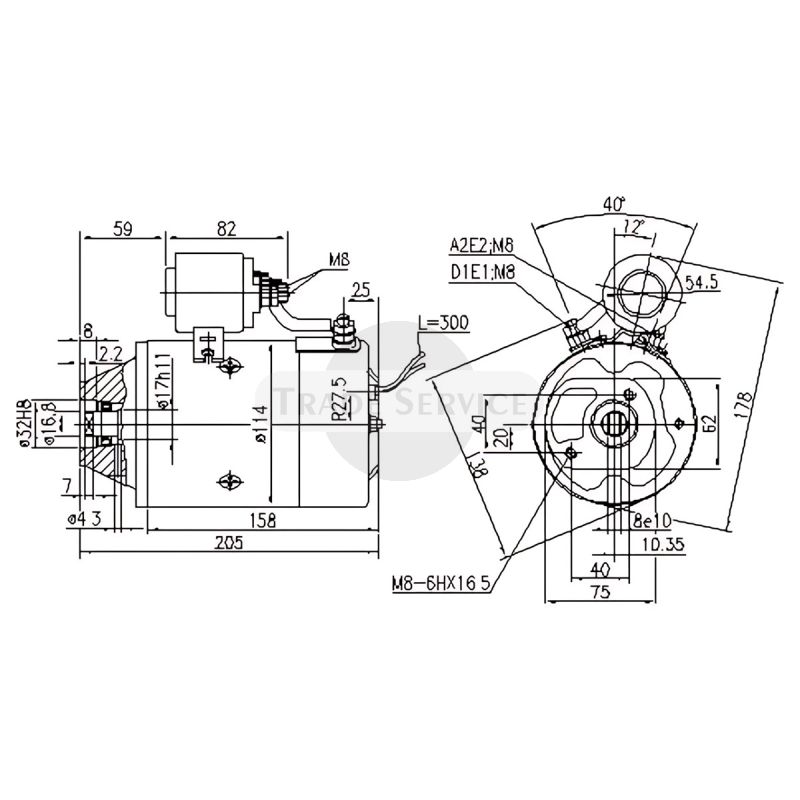 11.216.677 AMJ5816 MAHLE (Letrika, Iskra) DC motor MM259