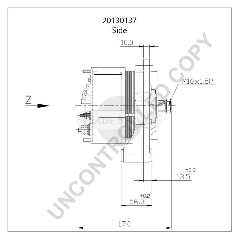 20130137 Prestolite alternator