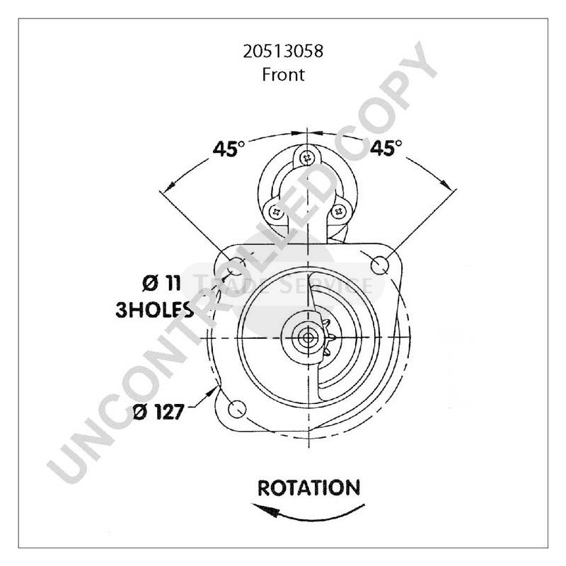 20513058 Prestolite starter motor