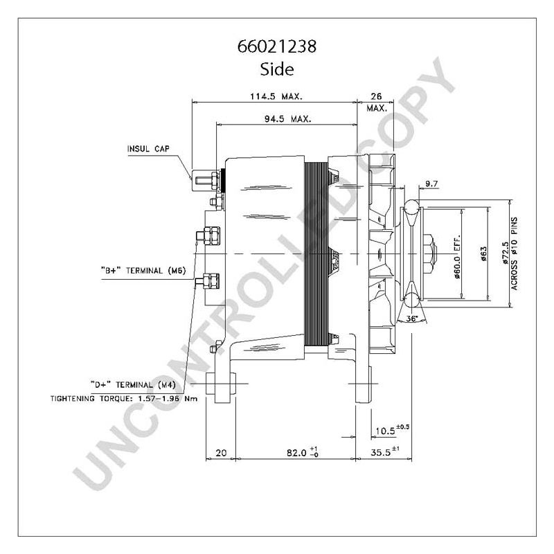 66021238 Prestolite alternator