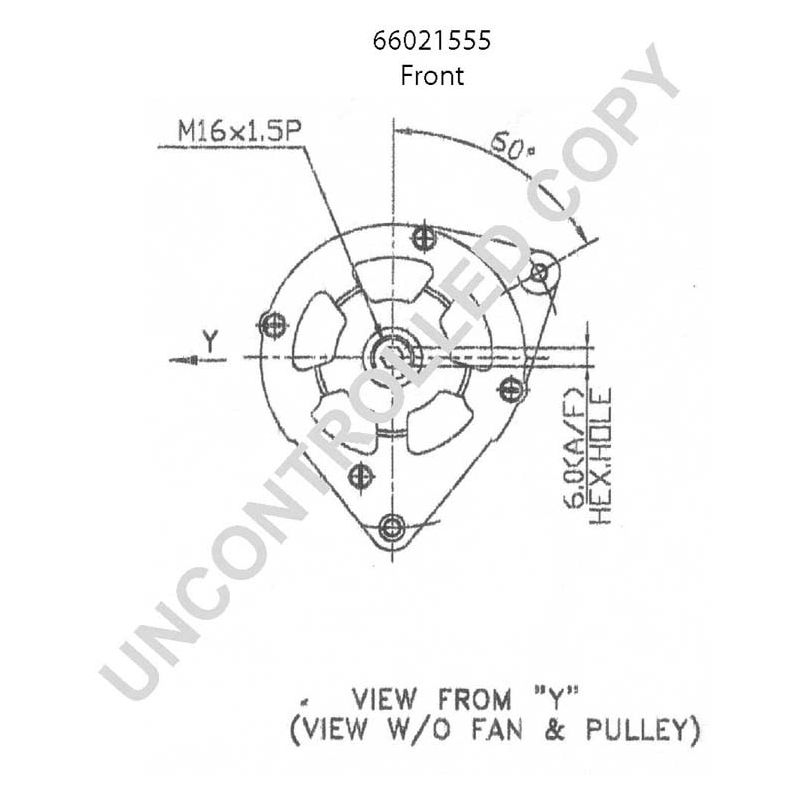 66021555 Prestolite alternator