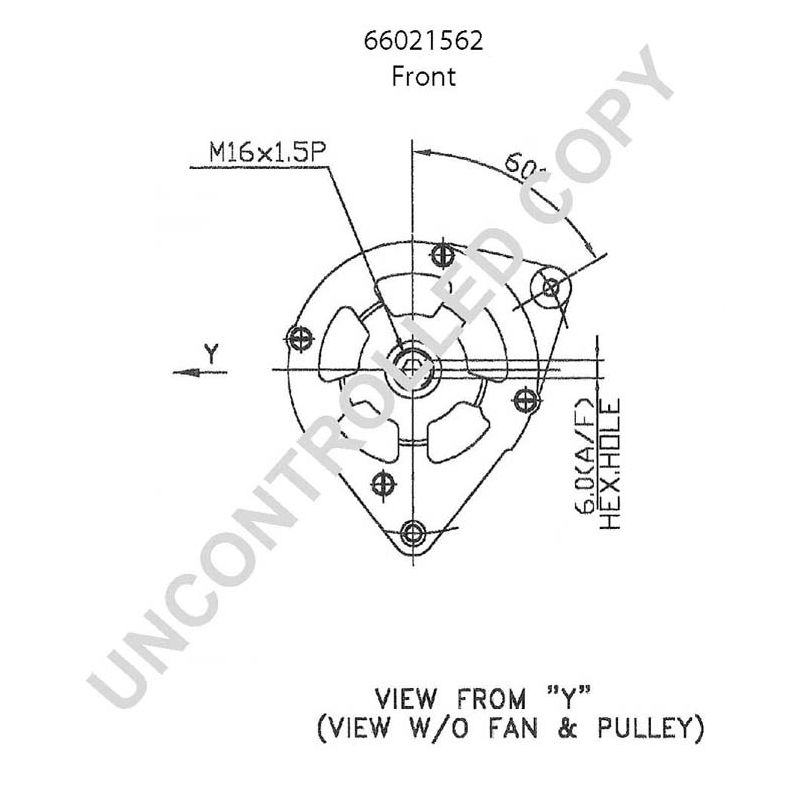 66021562 Prestolite alternator