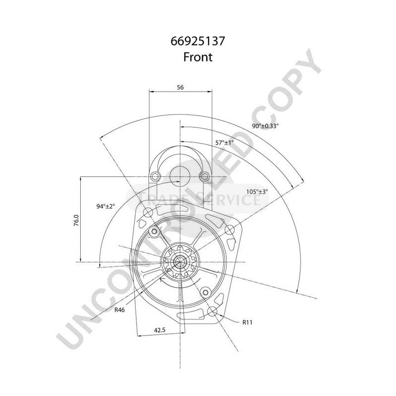 66925137 Prestolite starter motor