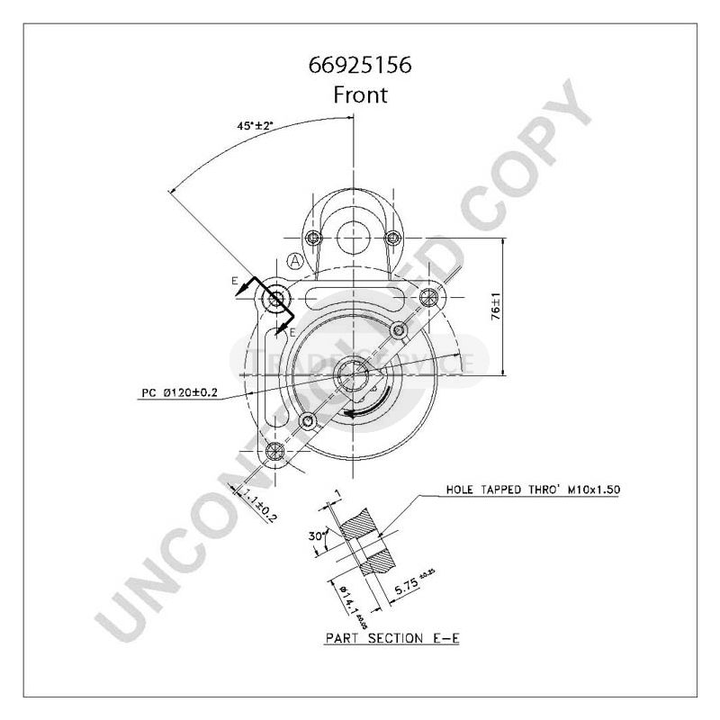 66925156 Prestolite starter motor