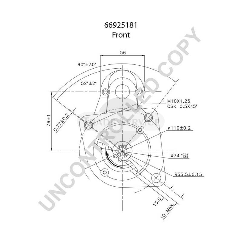 66925181 Prestolite starter motor