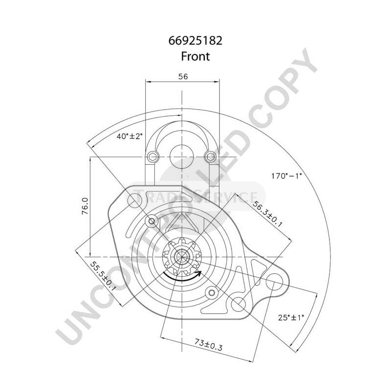 66925182 Prestolite starter motor