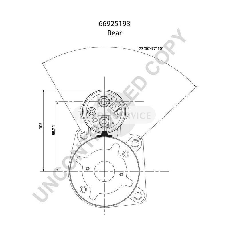 66925193 Prestolite starter motor