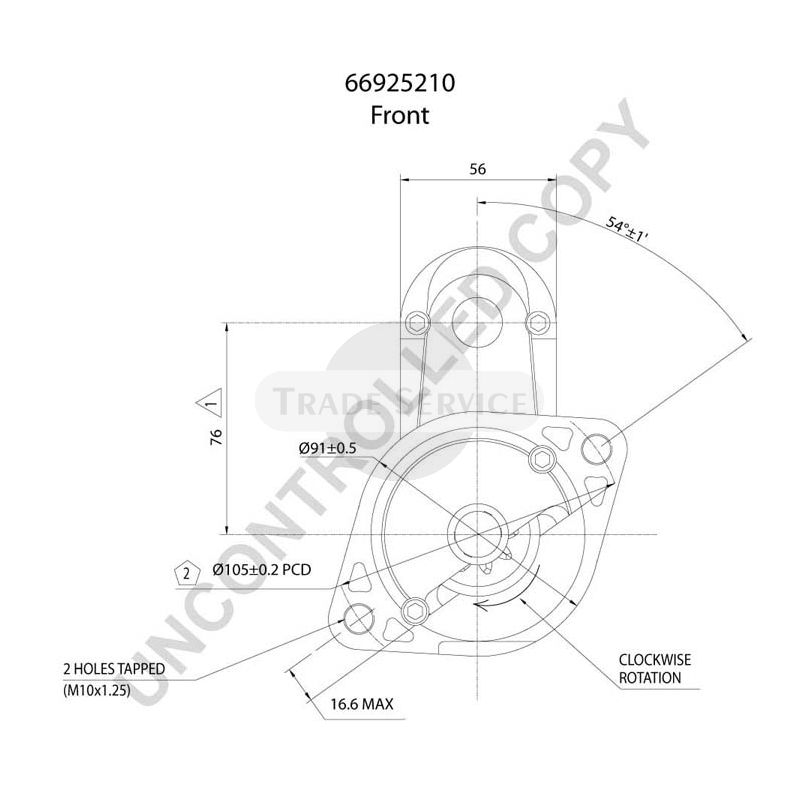 66925210 Prestolite starter motor