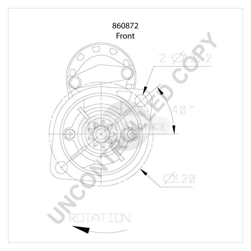 860872 Prestolite starter motor
