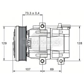 ACP-855-000P MAHLE AC compressor