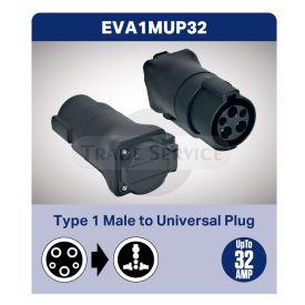 Type 1 Male To Universal Plug cable adaptor