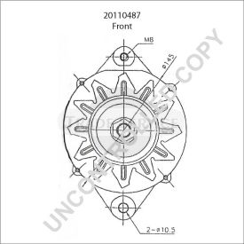 20110487 Prestolite alternator