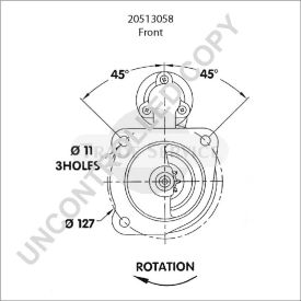 20513058 Prestolite starter motor