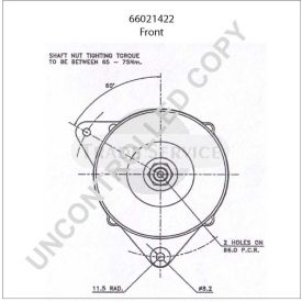 66021422 Prestolite alternator