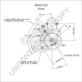 66925129 Prestolite starter motor