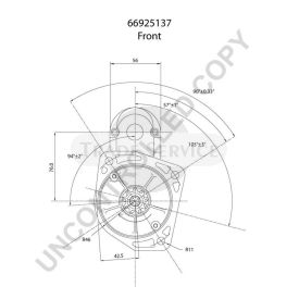 66925137 Prestolite starter motor