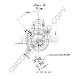 66925156 Prestolite starter motor
