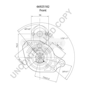 66925182 Prestolite starter motor