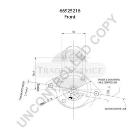 66925216 Prestolite starter motor