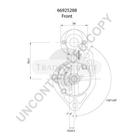 66925288 Prestolite starter motor