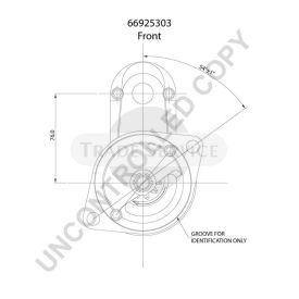 66925303 Prestolite starter motor