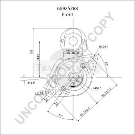 66925388 Prestolite starter motor