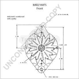 8AR2160FS Prestolite alternator