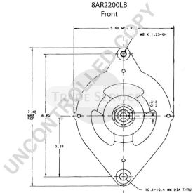 8AR2200LB Prestolite alternator