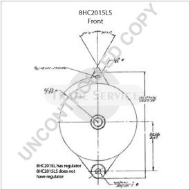 8HC2015LS Prestolite alternator