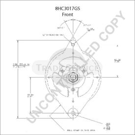 8HC3017GS Prestolite alternator