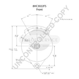 8HC3022FS Prestolite alternator