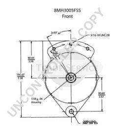 8MH3005FSS Prestolite alternator