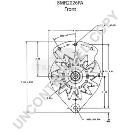 8MR2026PA Prestolite alternator