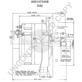 A0014754AB Prestolite alternator