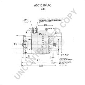A0015504AC Prestolite alternator