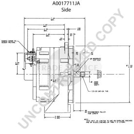 A0017711JA Prestolite alternator